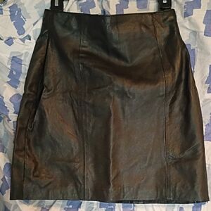 Wilsons Leather Black Pencil Mini Skirt for Cocktail